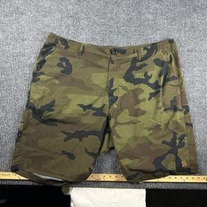 Dixxon Camo Hybrid Shorts Mens 46 Woodland Camouflage Live Fast Forever Ripstop